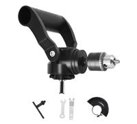 Muuookka Right Angle Drill Attachment with 90 Degree Chuck and Handle Set for Woodworking Projects