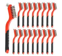 Muuookka Scratch Brush Set in Stainless Steel Wire, 18 Pieces for Rust, Dirt, Paint Removal Pack