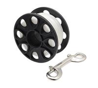 Muuookka Scuba Diving SMB Equipment Cave Dive Stainless Steel Double Ended Hook POM Plastic Spool Finger Reel 30m
