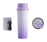 Muuookka Stainless Steel USB Rechargeable Wireless Portable Blender 650ml Juicer Orange Juice Mixer 20 Blades Crushed Ice B