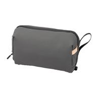 Muuookka Storage Bag Large Capacity Dry Wet Separation Wash Bag Waterproof Women Makeup Bag for Travel Grey