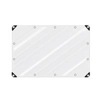 Muuookka Thick Clear Insulation Vinyl Tarp, 6.6x10ft for Chicken Run, 16Mil for Winter for Chicken Coop Cover