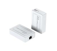 Muuookka USB 2.0 Extender over Cat6 Cable 2 Port USB Extender Cat6 Adapter 100M USB to RJ45 Extender Hub