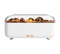 Muuookka USB Fragrance Diffuser 300ml Mini Volcanic Lava Essential Oil Aroma Machine Small Household Flame Humidifier B