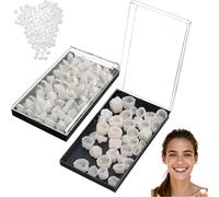 Muuookka Veneer& for Teeth Cover Kit- 120Pcs Temporary Crowns, 70 Front for Teeth+ 50 Back Caps, Tooth Repair System