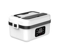 Muuookka Wireless 1L Stainless Steel Electric Insulated Lunch Box-60W Heating Food Warmer B
