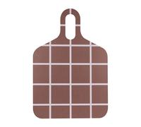 Muurla Checks & Stripes tray 30x44 cm Brown-beige