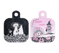Muurla Chop & Serve Friendship tray 25x32 cm black-pink