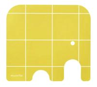Muurla - Elephant Coaster 10x11 cm, Yellow - Yellow