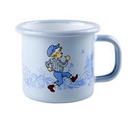 Muurla Emil in Lönneberga enamel mug 1.5 dl Light blue