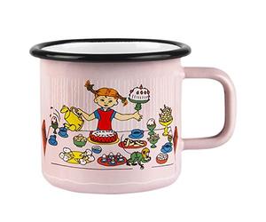 Muurla Enamel Mug, 370ml, Pippi's Birthday