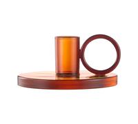 Muurla Loop candle holder Ø11 cm Amber