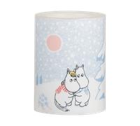 Muurla Moomin block candle LED 10 cm Let it snow
