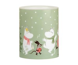 Muurla Moomin block candle LED 12,5 cm Festive spirits
