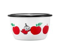 Muurla Moomin enamel bowl 30 cl Joyfull Apples-red