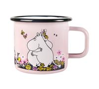 Muurla Moomin enamel mug hugs 37 cl Rosa