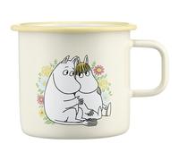Muurla - Moomin Flowers Enamel Mug 55 cl - Off-White