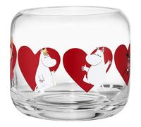 Muurla - Moomin Heart Tealight Holder 8 cm - Red