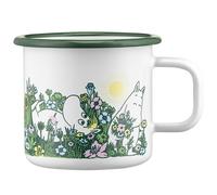 Muurla - Moomin In the garden Enamel Mug 37 cl - White