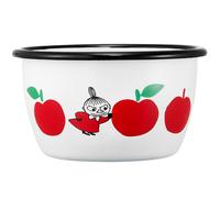 Muurla - Moomin Joyfull Apples Enamel Bowl 3 dl, Red - Red