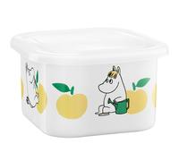 Muurla - Moomin Joyfull Apples Enamel Jar With Lid 1 L, Yellow - Yellow