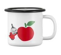 Muurla - Moomin Joyfull Apples Enamel Mug 1,5 dl, Red - Red