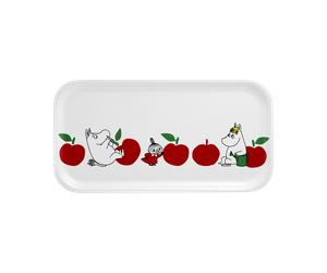 Muurla - Moomin Joyfull Apples Tray 43x22 cm - Red