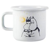 Muurla Moomin Winter Romance White Enamel Mug 3,7 dl