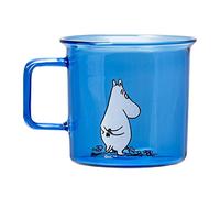 Muurla Moomintroll Glass Mug 350ml Blue