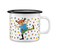 Muurla Pippi enamel mug 2.5 dl Jump for Joy