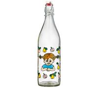 Muurla - Pippi Fruits Glass Bottle 1 L - Clear