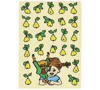 Muurla - Pippi Fruits Kitchen Towel 50x70 cm - Yellow