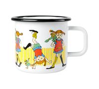 Muurla Pippi Longstocking enamel mug 3.7 dl White