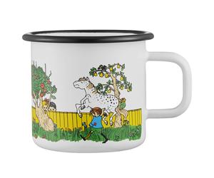 Muurla - Pippi The Way Home Enamel Mug 37 cl - Multi