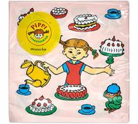 Muurla - Pippi's Birthday Napkin 33x33 cm - Pink