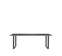 Muuto 70/70 dining table 225x90 cm Black linoleum-Plywood-Black