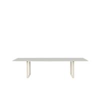 Muuto 70/70 dining table 295x108 cm Grey linoleum-Plywood-Sand