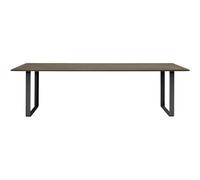 Muuto - 70/70 Table 108x255 cm, Solid Smoked Oak / Black - Black