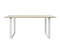 Muuto - 70/70 Table 85x170 cm, Oak Veneer / White - White