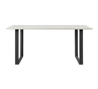Muuto - 70/70 Table 90x225 cm, Laminate White / Black - Black