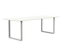 Muuto - 70/70 Table 90x225 cm, Laminate White / Grey - Grey