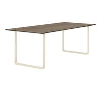 Muuto - 70/70 Table 90x225 cm, Solid Smoked Oak / Sand - Sand