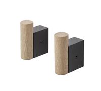 Muuto Attach Hook Oak/Black 2 Pcs.