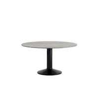 Muuto Center Dining Table Ø140 Gray Marble/ Black
