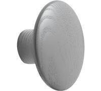 Muuto - Dots Hook Wood Ø9 cm, Dark Grey - Dark Grey