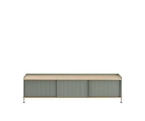 Muuto Enfold Cabinet 186x45 Oak/Dusty Green