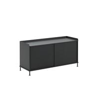 Muuto Enfold sideboard low 125x45x63 cm Black-Black
