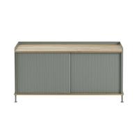 Muuto Enfold sideboard low 125x45x63 cm Oak-Dusty green
