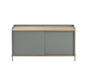 Muuto Enfold sideboard low 125x45x63 cm Oak-Dusty green
