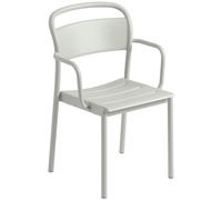 Muuto Linear steel armchair Grey (RAL 7044)